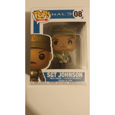 Damaged Box Funko Pop! Games Halo 08 Sgt Johnson Sargent Pop Vinyl Figure FU30101